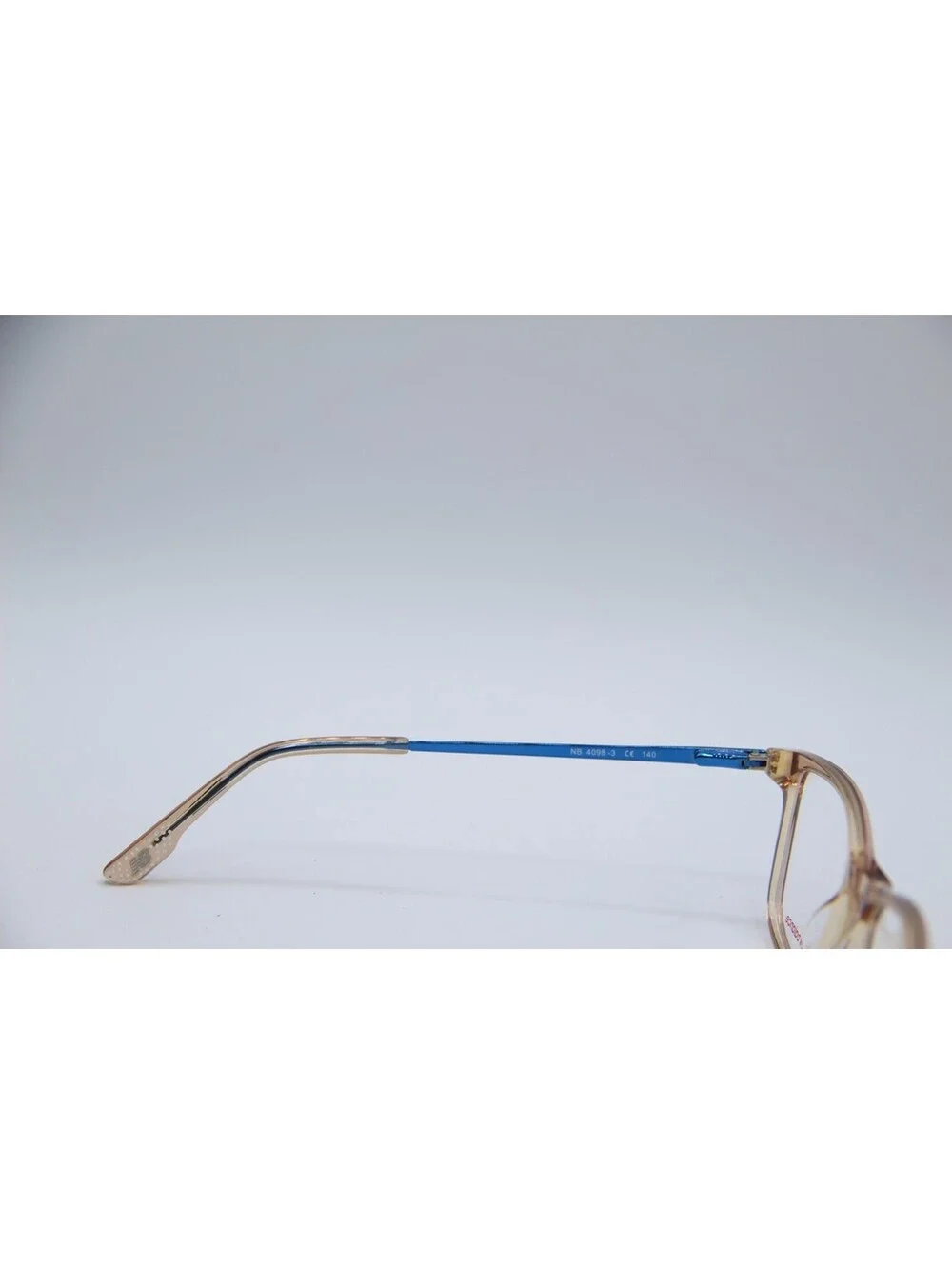 New Balance Nb 4098-3 Clear Brown Blue Authentic Eyeglasses 52-17-140